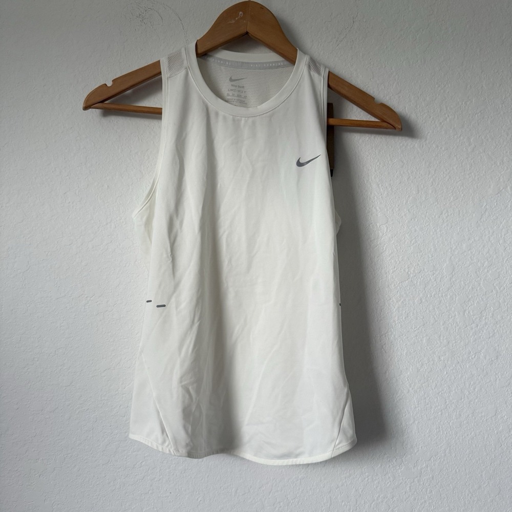 Nike Swift Dri-FIT Running Tank Top HQ0620-133 Off  White Women's Size XS NWT